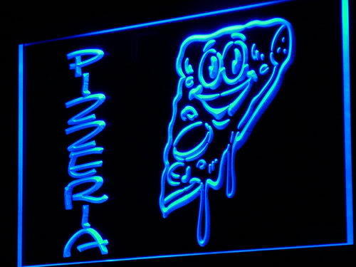 Pizzeria Shop Cafe Slice Display Neon Light Sign